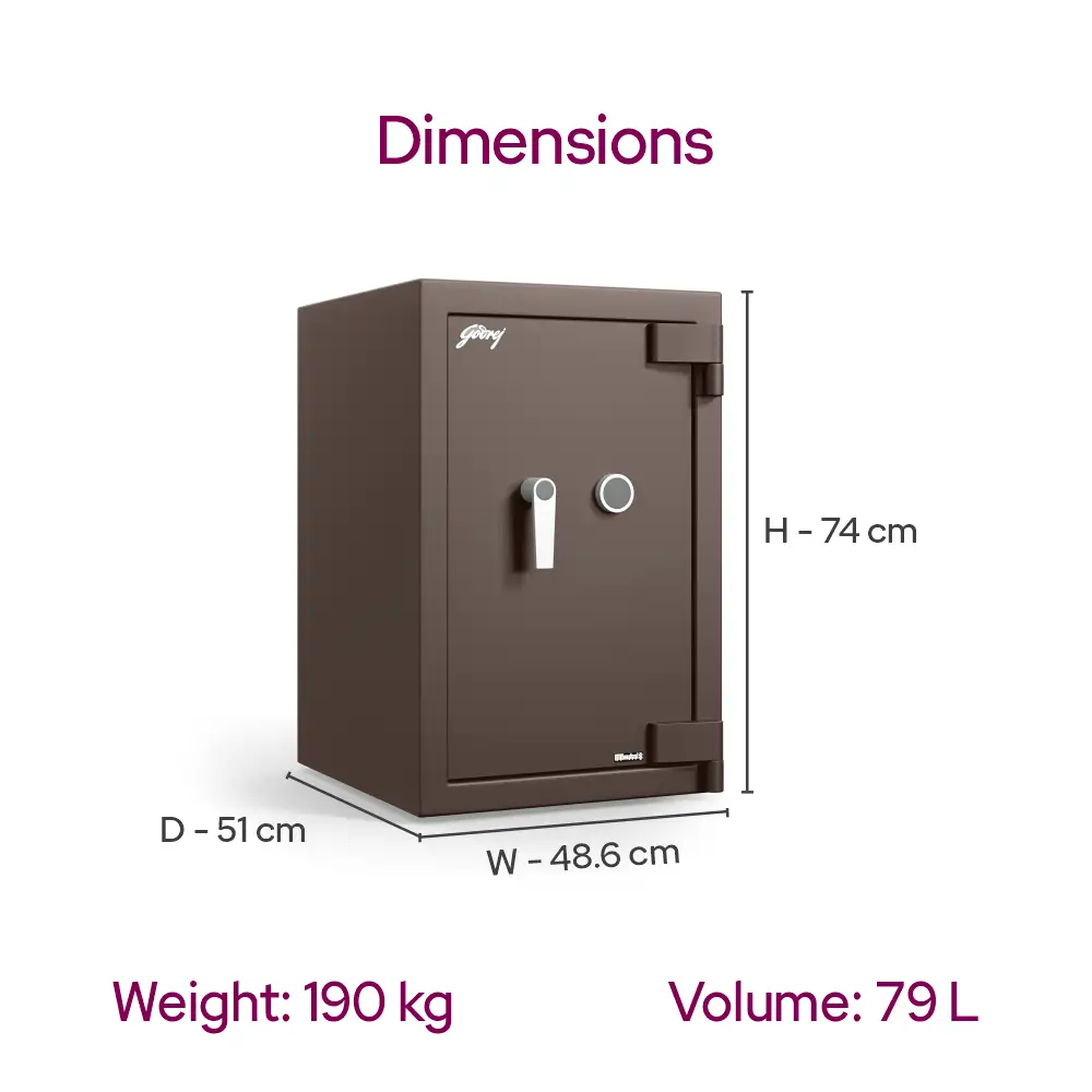 Godrej Matrix 2414 V7 (79L) KL Coffee Brown Home Locker 